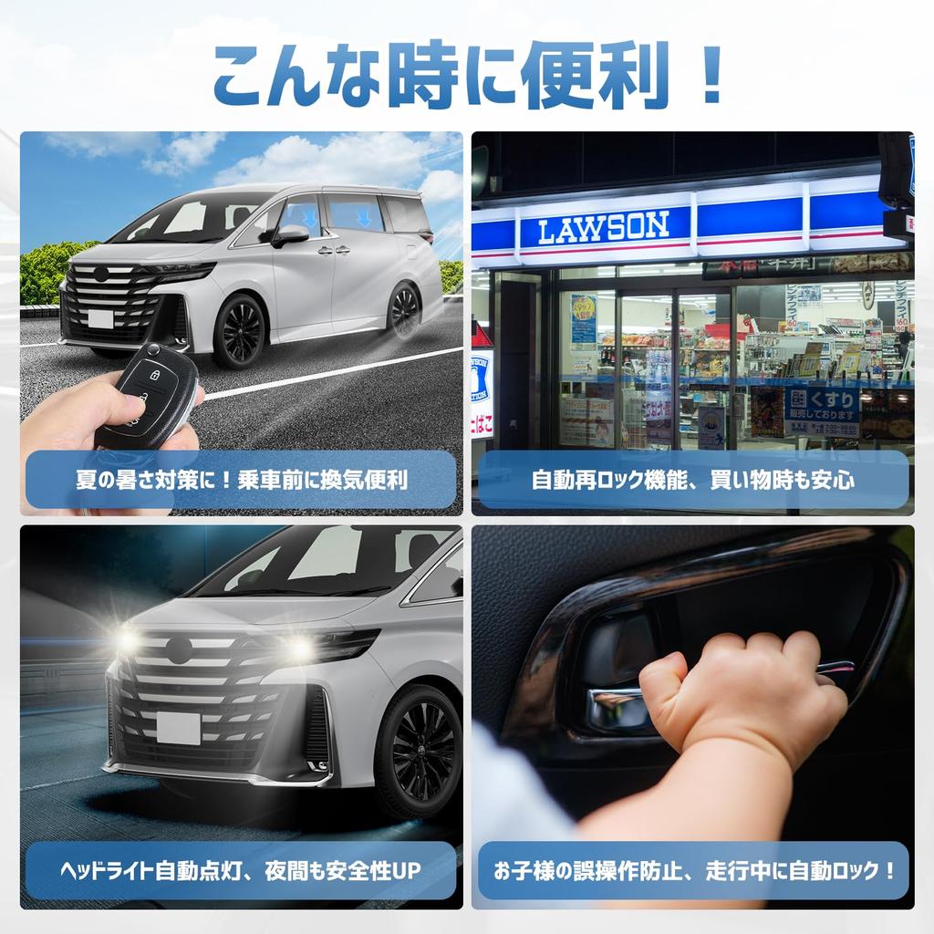 Kotesoto Gurtsystem für Toyota New 40 14 Fahrzeugtür Autotür Alle Fensterzirkulation Kommt 40er Serie Exklusiv Einfach Sommer Tür Nachtzeit Verbessert