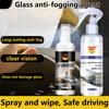 Car Glass Anti Fog Spray Windshield Anti-fog Coating Agent Window Mirror Winter Fog Repellent Long Lasting Defogger Cleaner