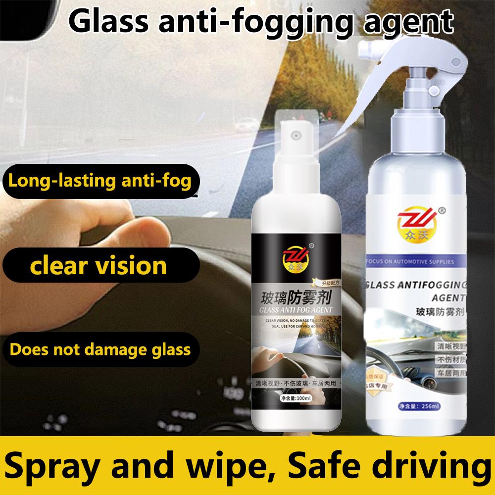 Car Glass Anti Fog Spray Windshield Anti-fog Coating Agent Window Mirror Winter Fog Repellent Long Lasting Defogger Cleaner