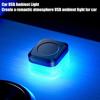 Blue/Red/White USB LED Car Light Auto Interior Atmosphere Light Emergency Lamps Auto Colorful Decorative Lamp Car Accessories