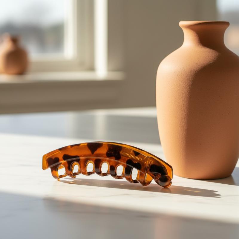 Fashion Leopard Print Banana Hair Clips Simple Non-Slip Frosted Hair Claws For Women Girls Bath Ponytail Hairpins Barrettes