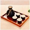 Langxi Japanese Matte Black Glass Sake Set
