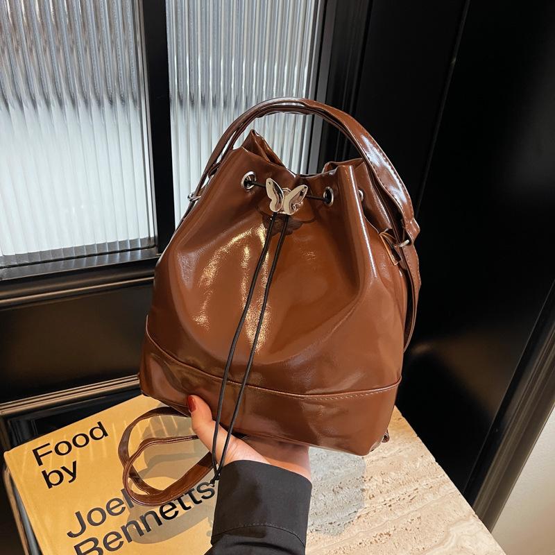 Bag Ladies 2025 New Backpack Fashion Bucket Bag One Shoulder Crossbody Personality Backpack