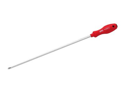 Kyoto Tool Resin Handle Long Round Cross PDDZ2 (KTC) Screwdriver, Shaft, No. 2,