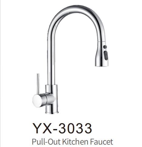 Contemporary Zinc Alloy Kitchen Faucet Modern Hot/Cold Single-Handle Single Chrome Plated Deck Mounted Pull-Down Spray 5-Year (Light Grey,Brushed) светло-серый