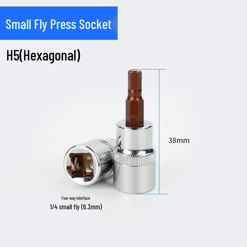 Screwdriver Socket Set: 1/4 Inch (6.3mm) Hex, Cross, Slotted, Pozi, Torx Bits