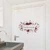 Creative Floral English Slogans Bathroom Home Decor Self-Adhesive Stickers