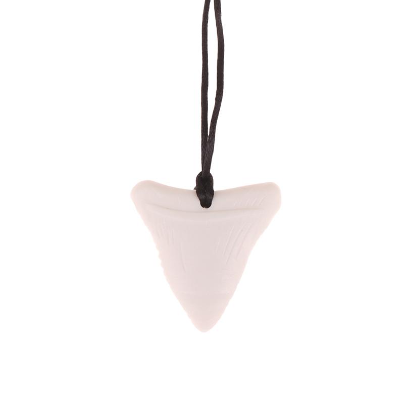 Denti di Squalo Baby Forma Dentiere Collana da Masticare in Silicone Per Autismo Mordersi Masticare Cura del Bambino Perline Senza BPA