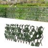 Artificial Hedges Fence Simulation Expandable Sun Protection Waterproof Artificial Topiary Hedge Plant for Garden Grape Leaves