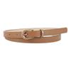Candy Color Thin Pu Leather Pin Buckle Belt Women'S High-End Clothing White Belt