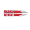 2pcs Metal Logo Car Fender Sticker Side Leaf Board Decal Car Sticker For VW GTI Golf 6 MK4 Jetta Bora Tiguan Passat Accessories Mo0