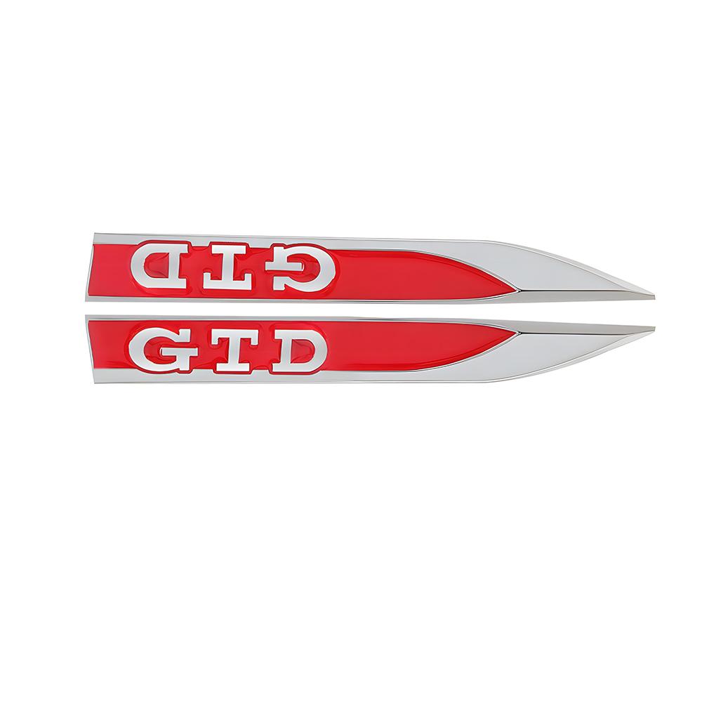 2pcs Metal Logo Car Fender Sticker Side Leaf Board Decal Car Sticker For VW GTI Golf 6 MK4 Jetta Bora Tiguan Passat Accessories Mo0
