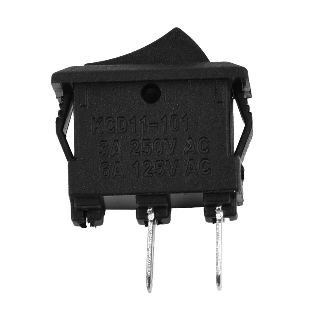 

10pcs 250V 3A SPST Rocker Switches with 2 Pin Layout for Automotive Marine and Household Device Power Switching Applications China Mainland