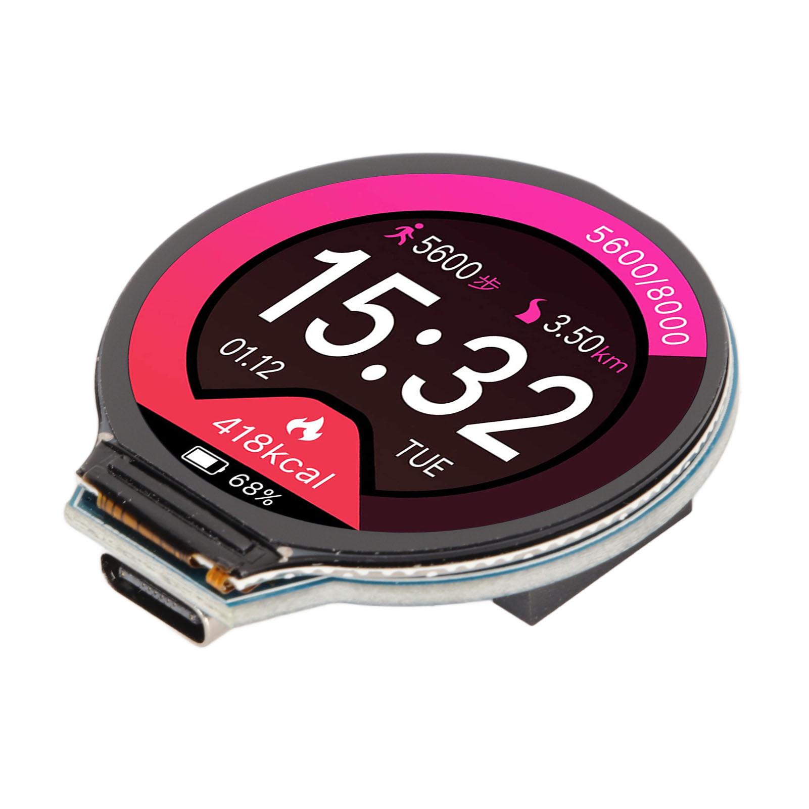 

Плата мікроконтролера RP2040 1,28-дюймовий РК-дисплей Чіп RP2040 133 МГц 264 КБ SRAM 4 МБ флеш-пам яті Круглий РК-модуль для RasPi Pico