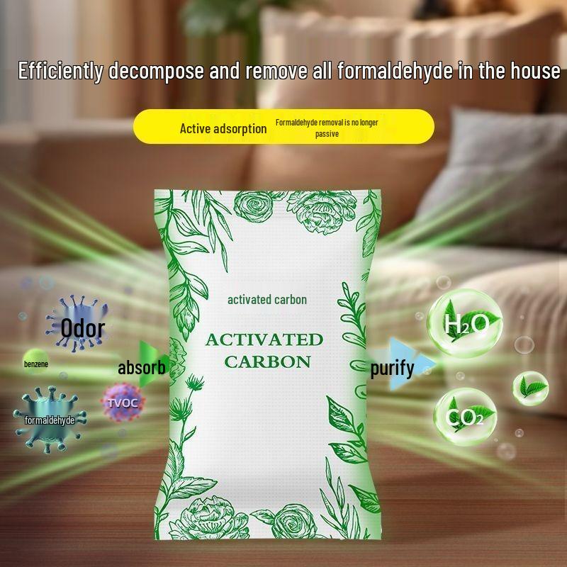 Bamboo Charcoal Odor Remover Bag - Quick Deodorizer for Home, Car, and Emergencies