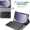 Samsung A9+ 11" Tablet Bluetooth Keyboard Case, Galaxy Tab S6 Lite, A8 Detachable Leather Cover