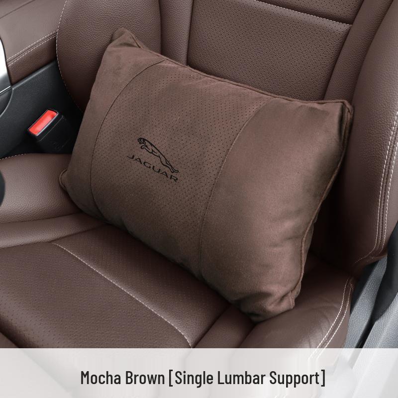 Atmungsaktive Nackenstützen-Kopfstützen aus Wildleder für Jaguar XEL/XFL/F-PACE Autositze