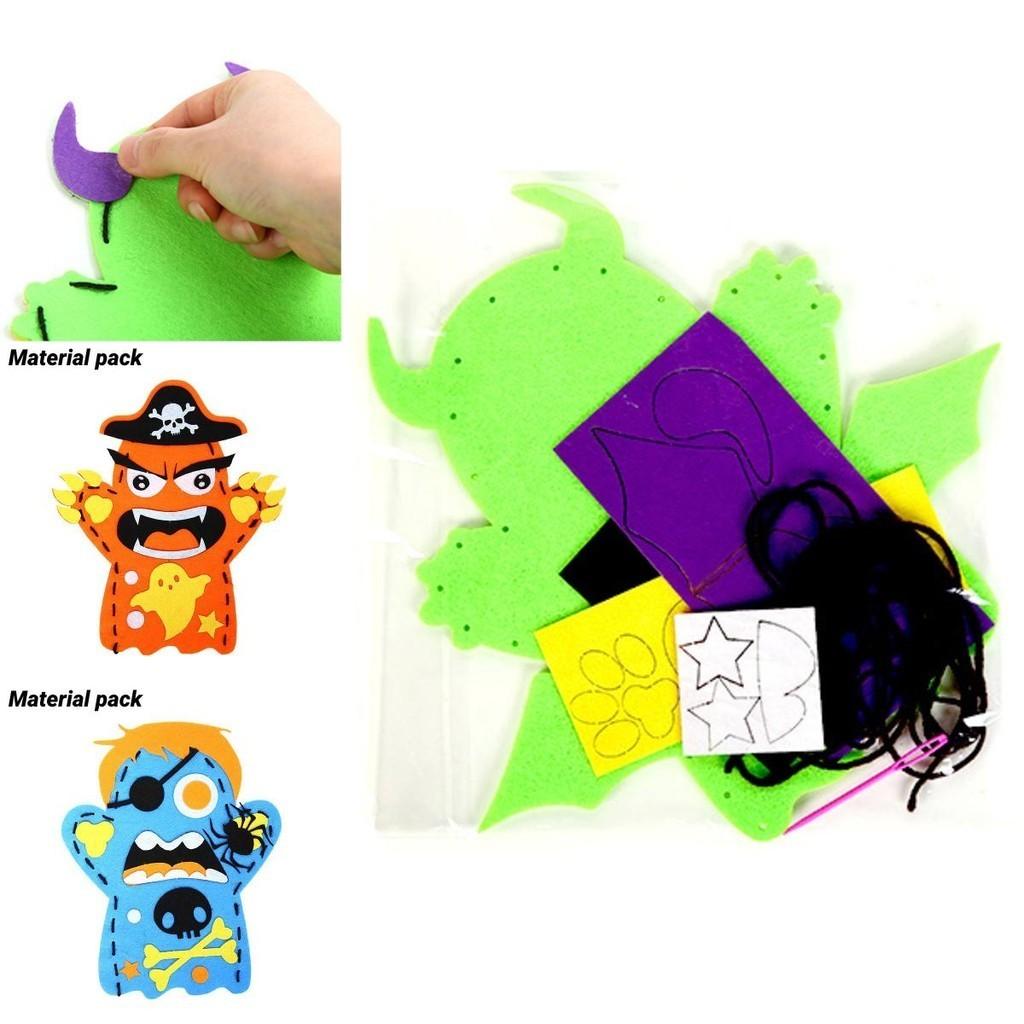 Children's Halloween Puppet Diy Craft Kit For Kindergarten Dress Up Props