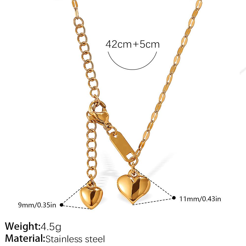 Love Photo Frame Necklace Lettering Mom Heart Pendant Light Luxury Fashion Versatile Necklace Women