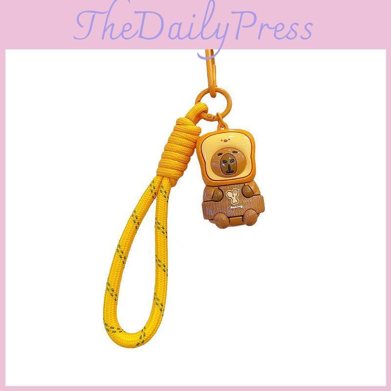 Baking Originality Jinnew Themed Capybara Toast Head Set Doll Pendant Keychain
