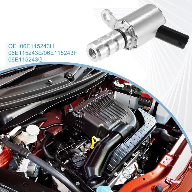 High Performances VVT Solenoid Valves 06E115243H Replacement Suitable for 1.4L Engines Optimizes Engine Timing
