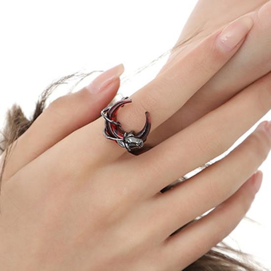 Drop Earrings Asymmetric Tassel Design Earrings Moon Decor Finger Ring Fine Craftsmanship Long Earrings