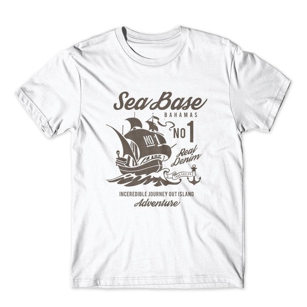 

Sea Base Tshirt Sailing Shirt 100% Cotton Premium Tee New M