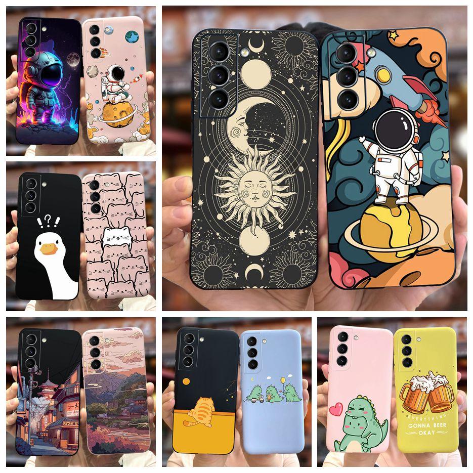 For Samsung Galaxy S22 Plus 5G Case Cute Astronauts Cartoon Cover Soft TPU Phone Case For Samsung S22 Ultra S 22 S22+ Back Cover