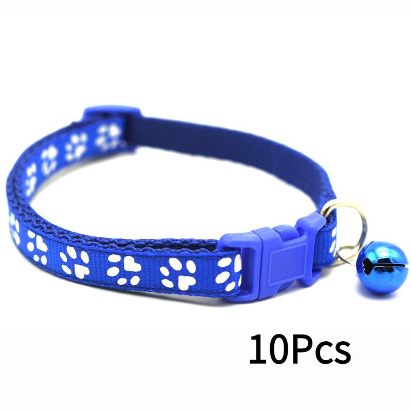 Haustier Patch Halsband Hund Katze Halsband Einzelner Pfotenabdruck Glockenhalsband Katze Schnalle Halsband Heiß verkaufendes Halsband