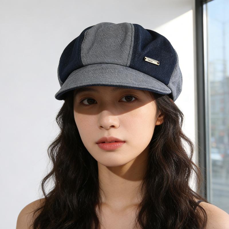 

Octagonal hat female spring and autumn layered temperament painter versatile art mushroom hat M（56-58cm）