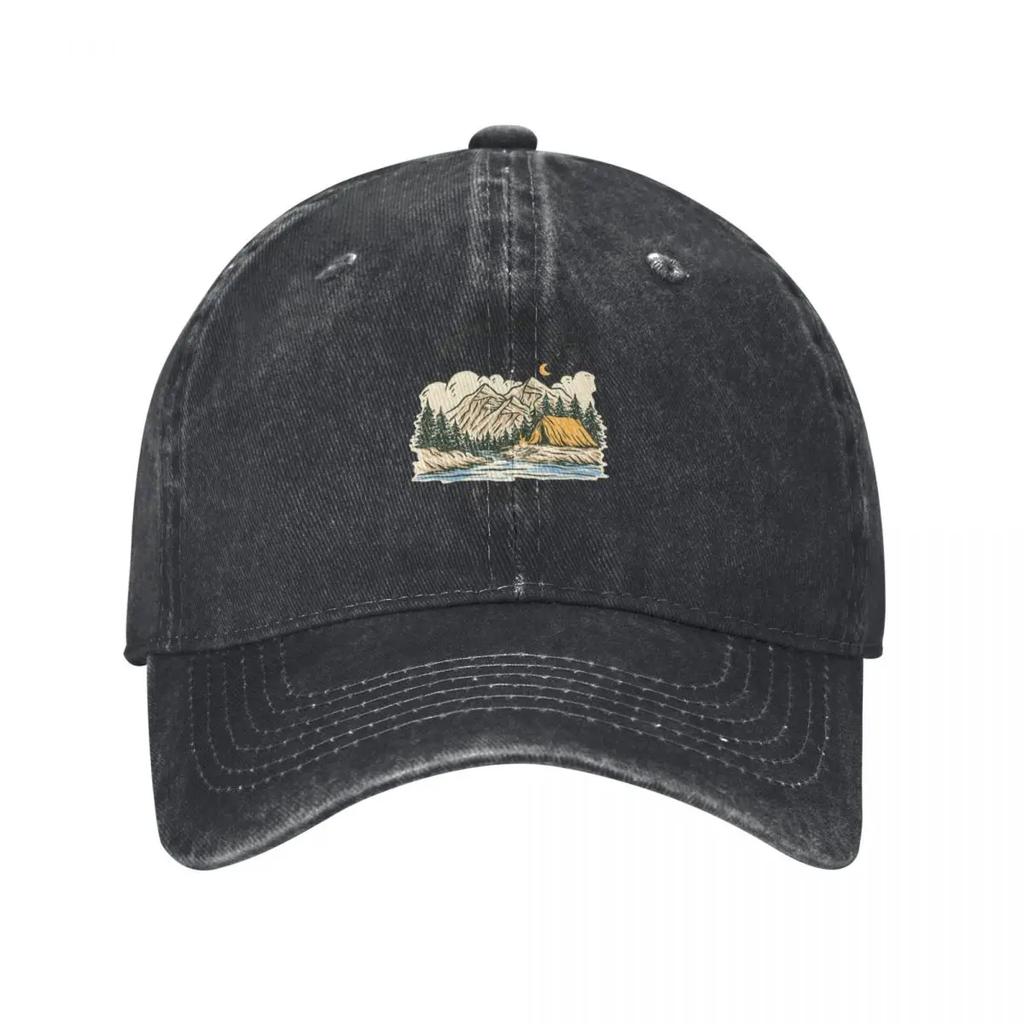 Nature Is Calling And I Must Gocamping Baseball Cap Fishing Hat Wild Ball Hat Beach Outing Anime Unisexs Caps Womens