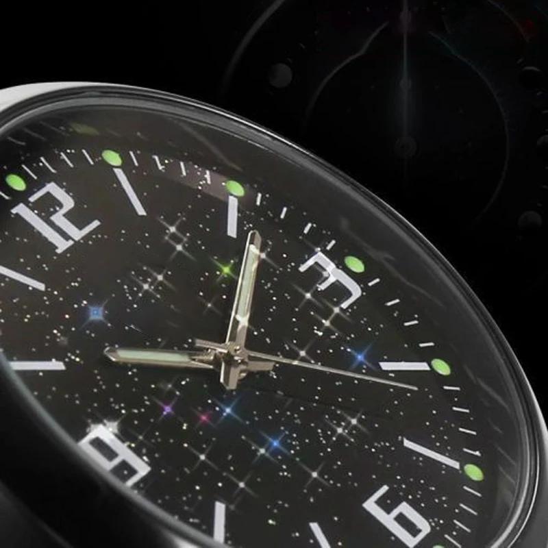 New 2026 Car Sticker Car Decoration Clock Watch Modified Car Interior Electronic Quartz For Ford Mustang Bronco GT Mach 1 Ecoboo