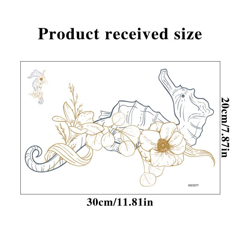 

Креативные наклейки на стену с изображением морского конька для ванной комнаты, персонализированный декор сиденья унитаза, водонепроницаемые наклейки на стену для ремонта дома as pic