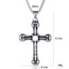 Powerful Men's Necklace, Trendy and Fashionable Titanium Steel Lion Column Pendant, Titanium Steel