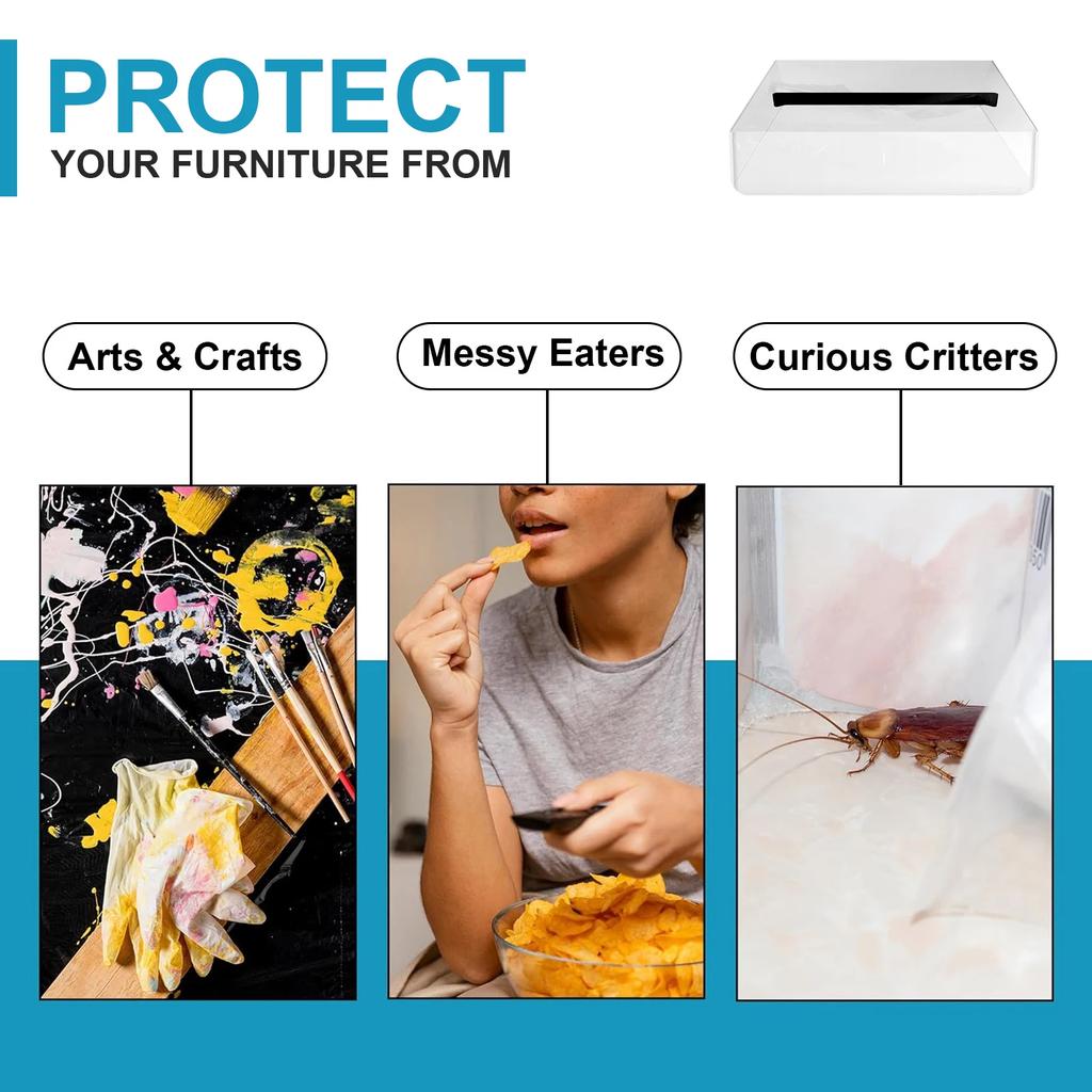 2/4/8Pcs Transparent Chair Covers PVC Waterproof Dining Chairs Protector Anti Scratch Seat Cushion Protective Cover for Kitchen