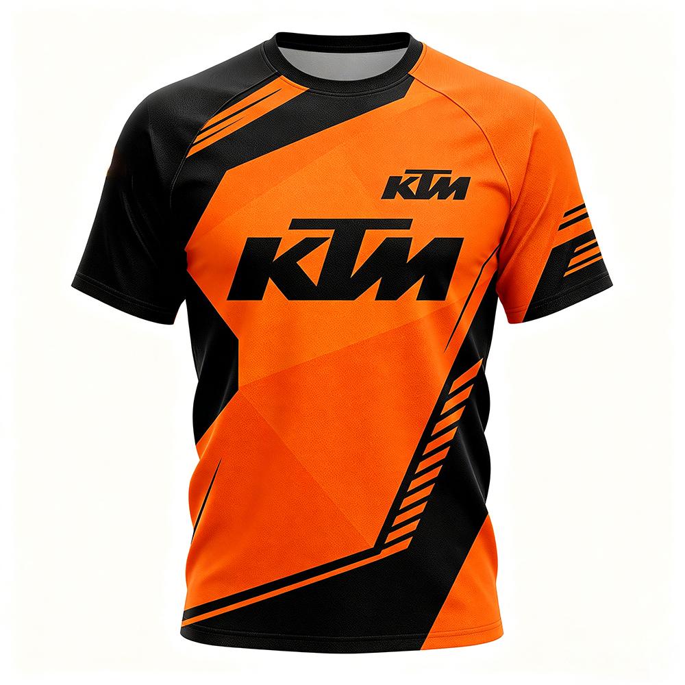 KTM Racing Team 3D Print T-Shirt Men Summer Short Sleeve Formula 1 Motorsport Sports Tee Casual Streetwear Top