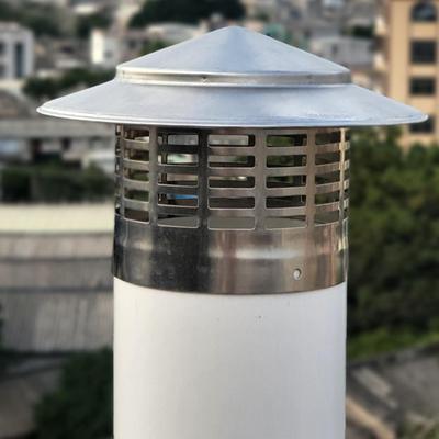 Cap Chimney Pipe Easy Install Stainless Steel Flue Ducting Outdoor House