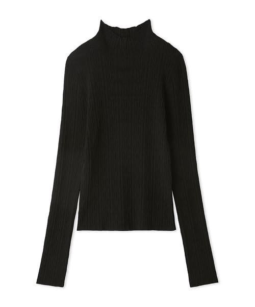 Lily Brown Botanical Opal Rib Knit LWNT251001 Black Women's