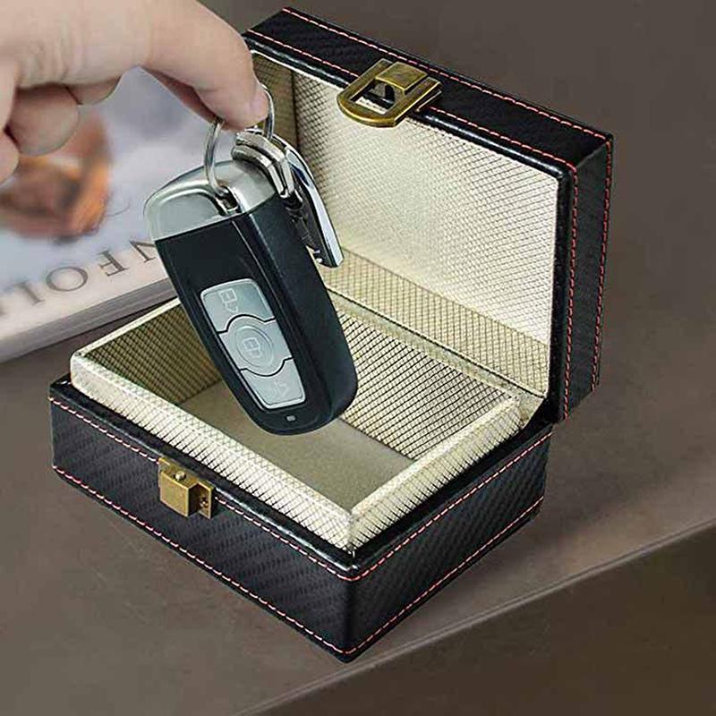 1Pc Mobile Phone Box Car Keyless Signal Blocker Anti-Theft Faraday Box Key Fob Protector Radiation-Proof Safety