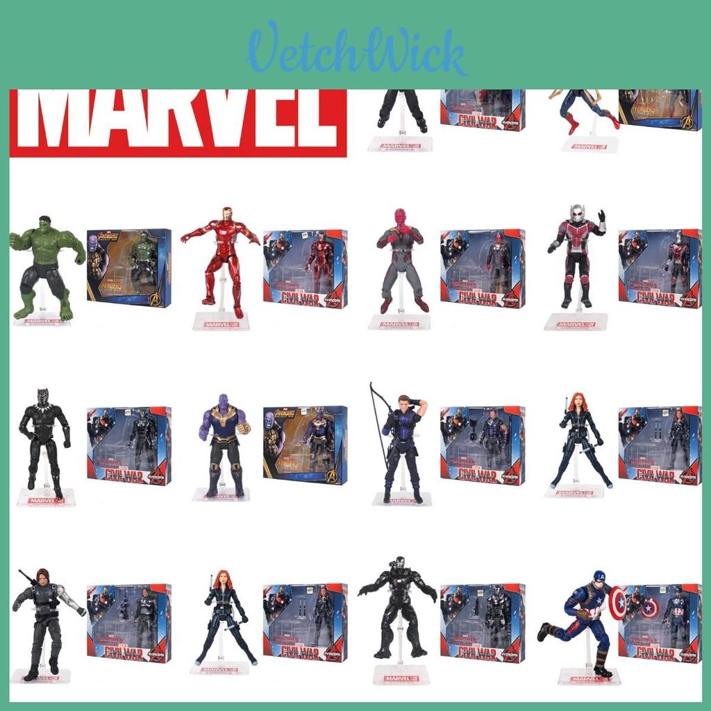 Figura de Acción de los Vengadores de Marvel Spider-man Iron Man Con Articulaciones Móviles y Base de 6.7 Pulgadas de Alto
