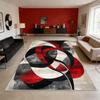 Nordic Abstract Style Large Living Room Carpet Flannel Non-slip Washable Sofa Decoration Rug Bedroom Cloakroom Fluffy Floor Mat