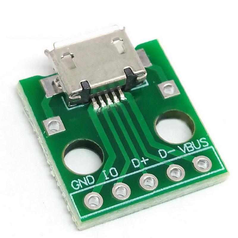 10pcs Micro USB to DIP Adapter 5pin Female Connector Module Board Panel 10pcs Micro USB to DIP Adapter 5pin Female Connector Module Board Panel
