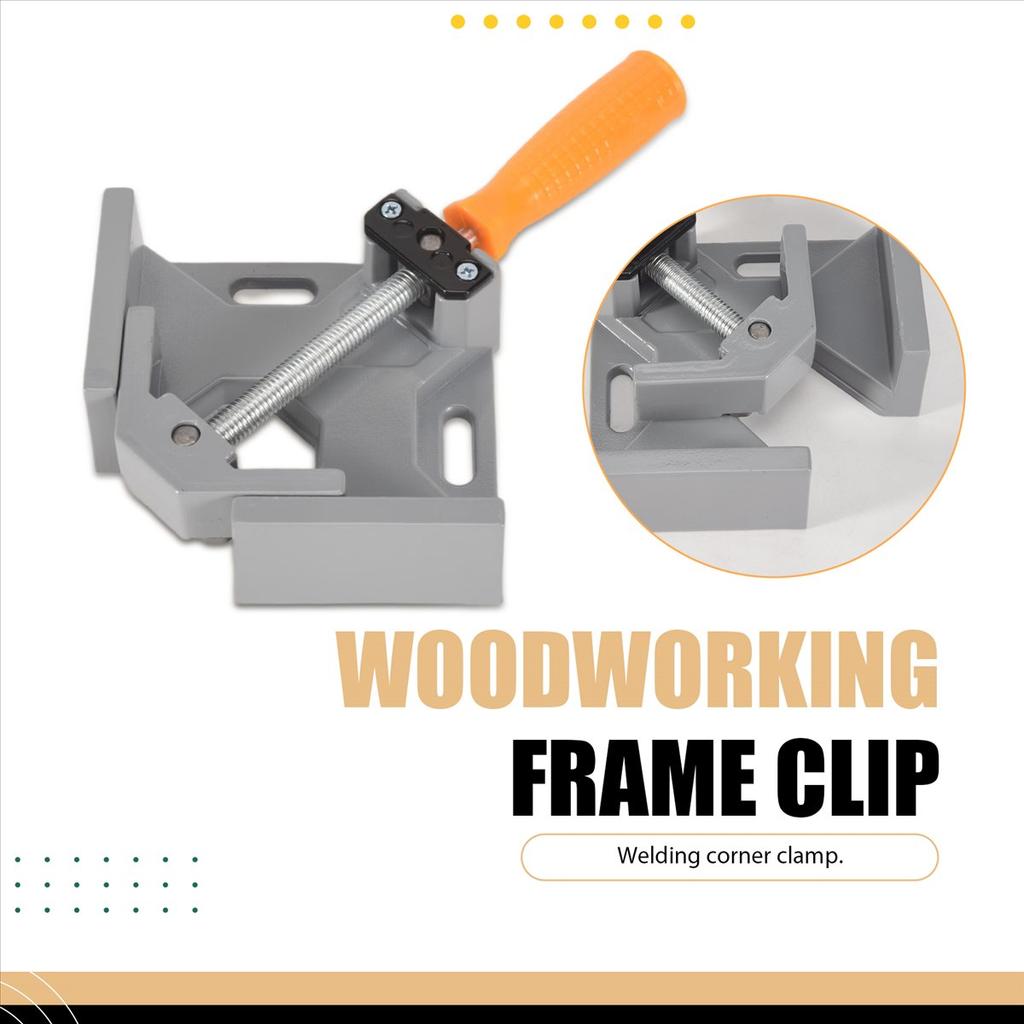 2025+ Aluminum Single Handle 90 Degree Right Angle Clamp Angle Clamp Woodworking Frame Clip Right Angle Folder Tool 1PC