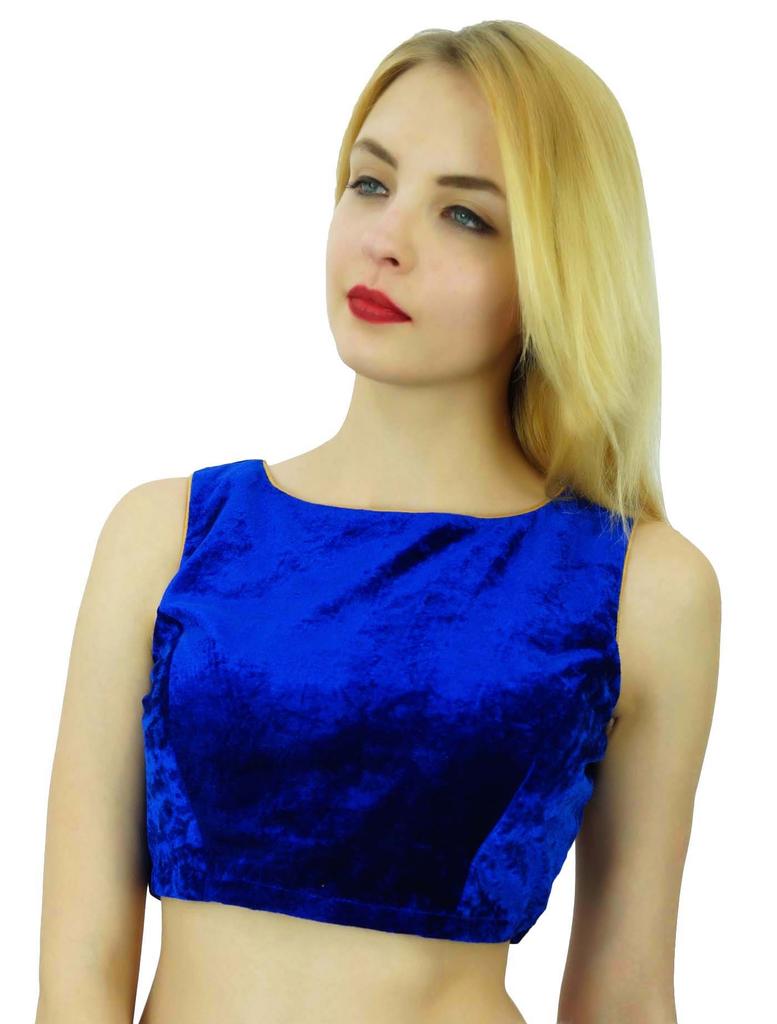 Phagun Indická designová sárí halenka Bollywoodská dámská crop top etnická čoli