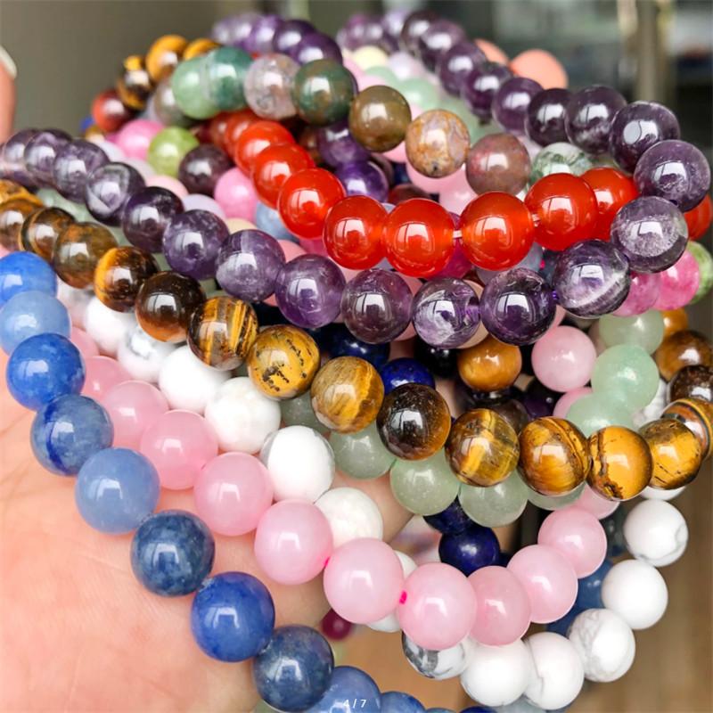 

15 дюймов 61 шт., бусины из натурального камня, тигровый глаз, агат, кварц, лазурит, нефрит, опал, круглые свободные бусины для изготовления ювелирных изделий, браслет «сделай сам», 6 мм matte grass