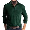 Autumn Men'S Polo Shirt Lapel Pocket T-Shirt Mens Business Casual Long Sleeve Tshirt Tees