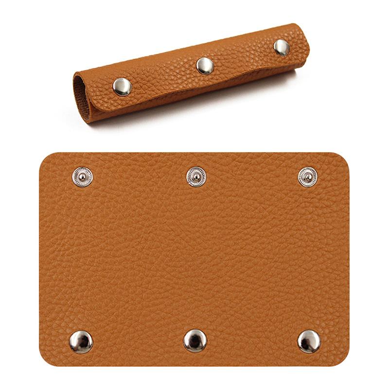 

Защитный чехол для ручки чемодана, обертка для ручки багажной сумки, кожаная противоударная накладка на плечевой ремень для коляски, накладка на ручку сумки коричневый