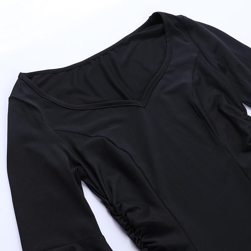 GMXIA Spice Girls Fashion Temperament Schlankes Kleid Sommer Fledermausärmel Fischschwanz Kleid Damenkleid