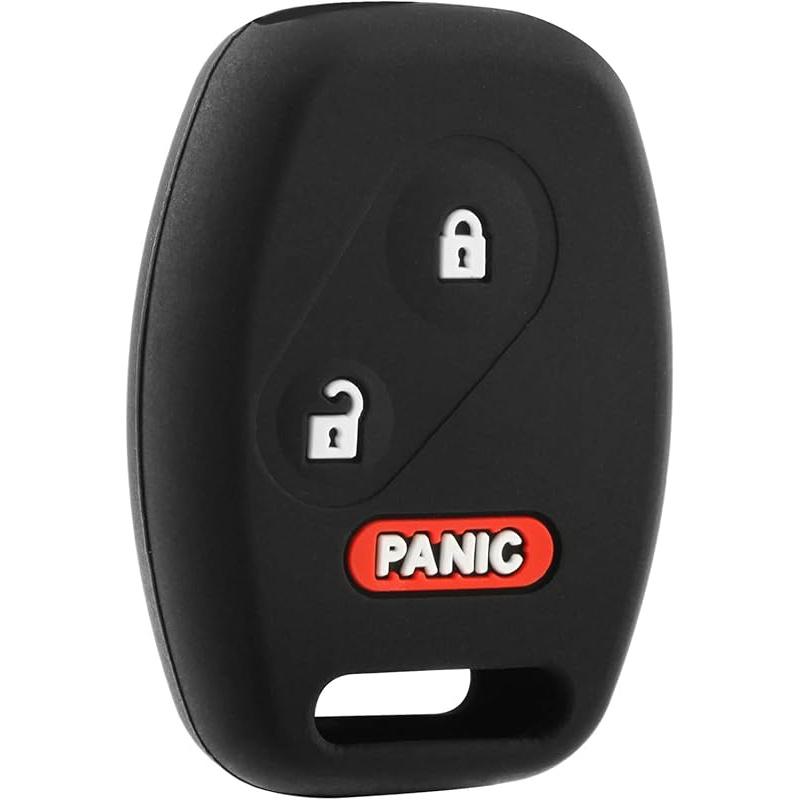 USARemote Keyless Entry Remote Key Fob Cover Silicone Rubber Skin 3-Button Replacement for Honda Fit Odyssey Ridgeline Pilot (CWTWB1U545)