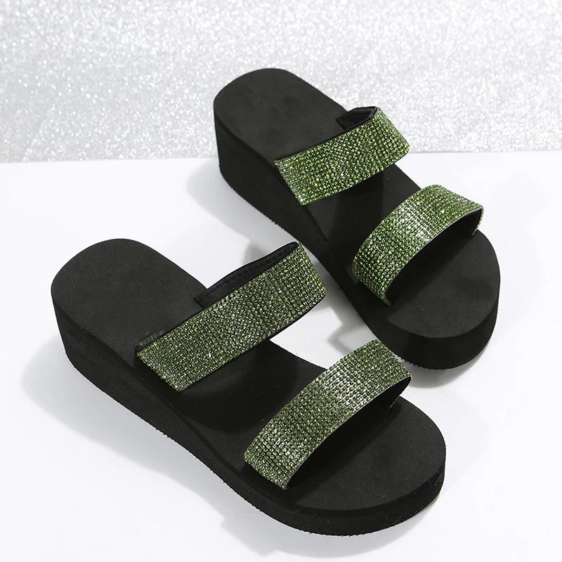 Fashion Slippers Summer Shoes Women Platform Sandals Wedges Beach Home Slippers Women Flip Flops Memory Foam Slippers Sandalias De Mujer